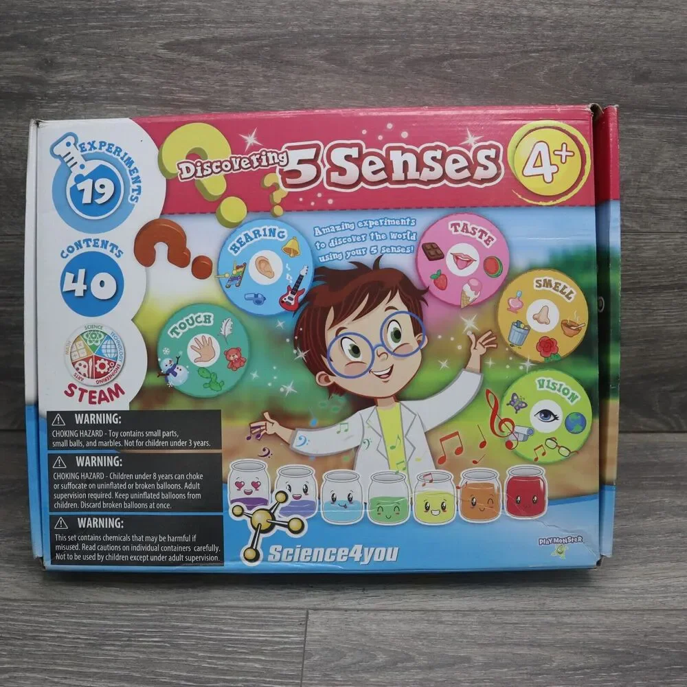 Discovering 5 Senses 19 Experiments Activity Set STEAM Educational Toys